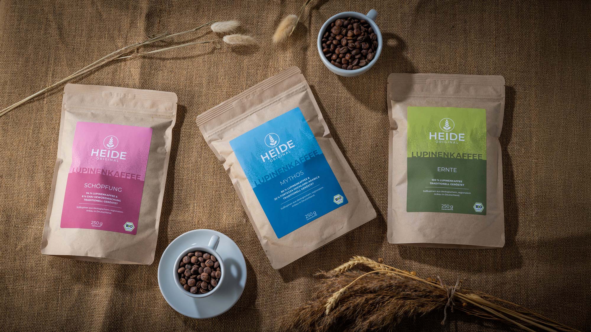 Regionaler Lupinenkaffee