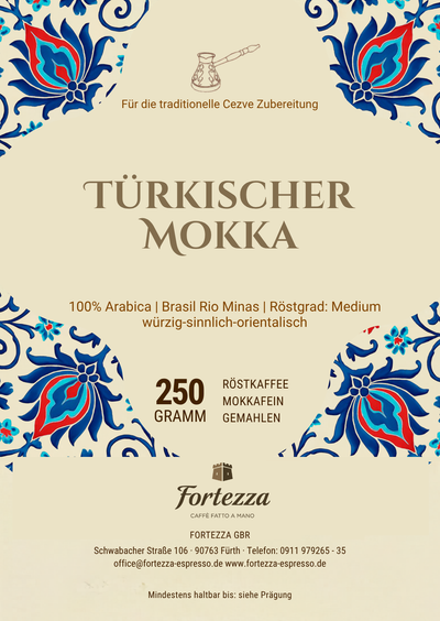 Türkischer Mokka (Mokka do brasil) 250g mokkafein gemahlen
