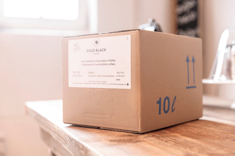 Cold Black Nitro Cold Brew Kaffee Bag in Box