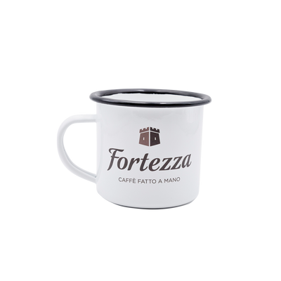 Fortezza Emaille Tasse, 300ml - Motiv Burg